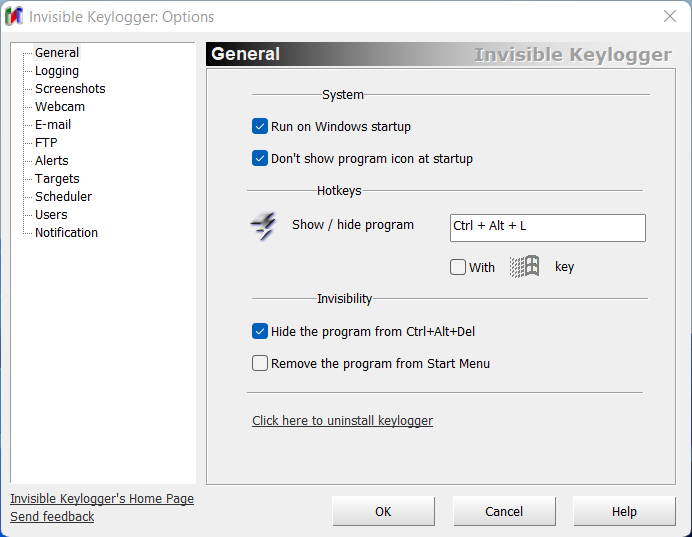 Free Remote Keylogger Undetectable