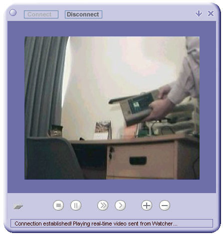 View the video from your webcam remotely