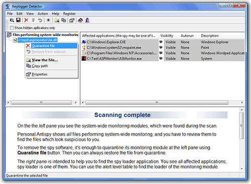 Keylogger Detector