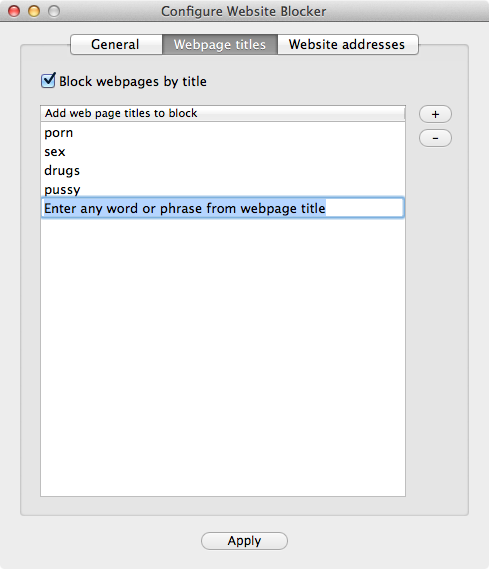 Firefox Porn - Free Website Blocker for Mac - download now! Block unwanted ...